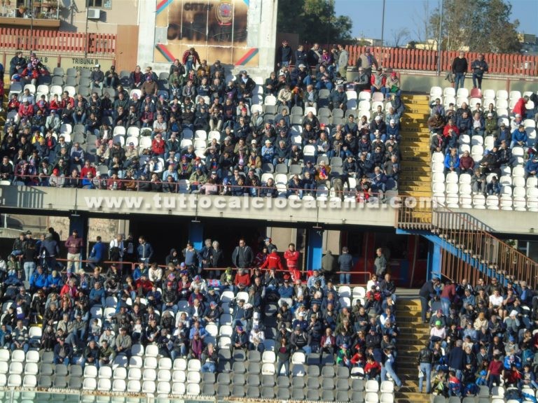 CATANIA: media spettatori a partita ultimi cinque anni, un migliaio in meno rispetto al 2018