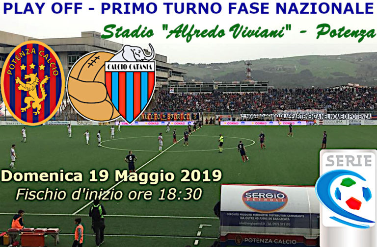 LIVE VIVIANI (triplice fischio): Potenza 1-1 Catania, tabellino e numeri incontro in tempo reale