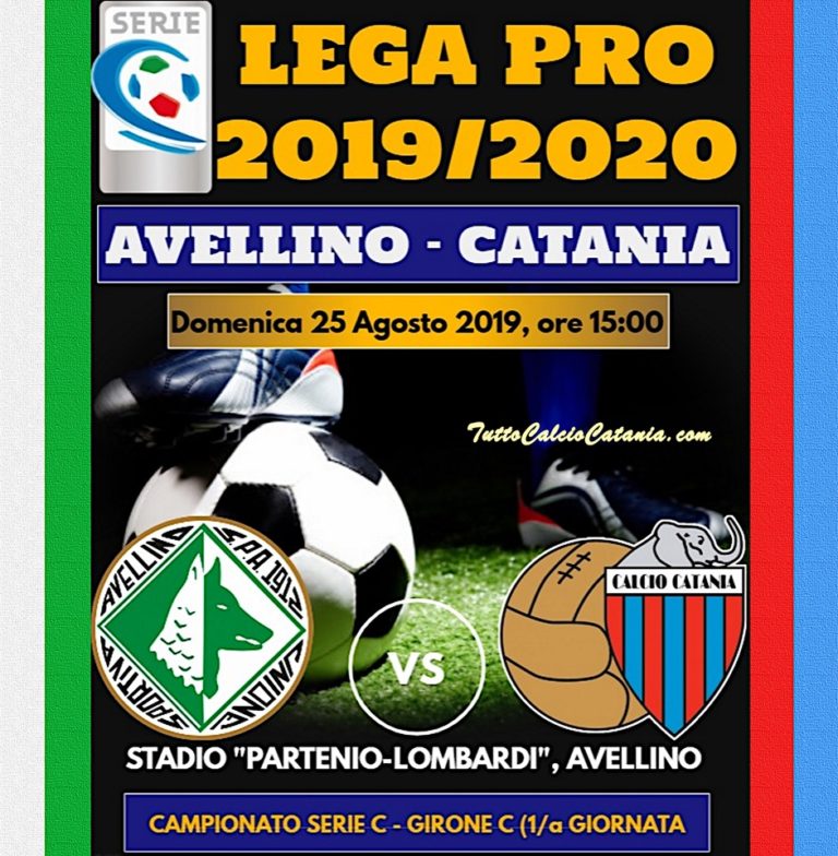 LIVE PARTENIO (triplice fischio): Avellino 3-6 Catania, tabellino e numeri incontro in tempo reale
