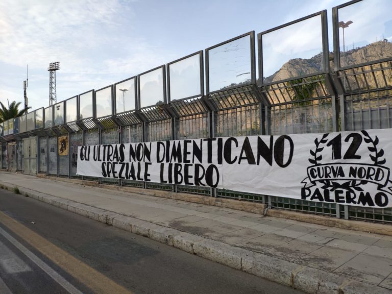 CALCIO SICILIANO: Palermo, striscione in favore di Speziale