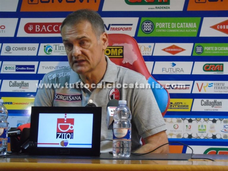 VIVARINI (all. Bari): “Il Catania ci ha messo in difficoltà nel primo tempo. Abbiamo creato più di loro, ma pareggio giusto”