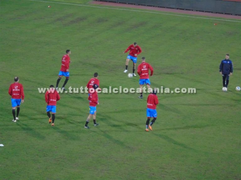 CATANIA – SICULA LEONZIO (foto): riscaldamento pre-gara