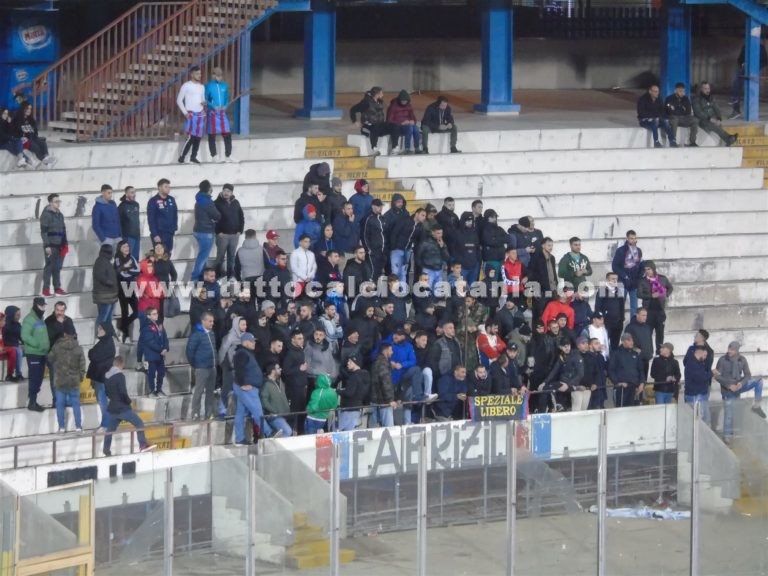 CATANIA – SICULA LEONZIO: meno di mille spettatori presenti
