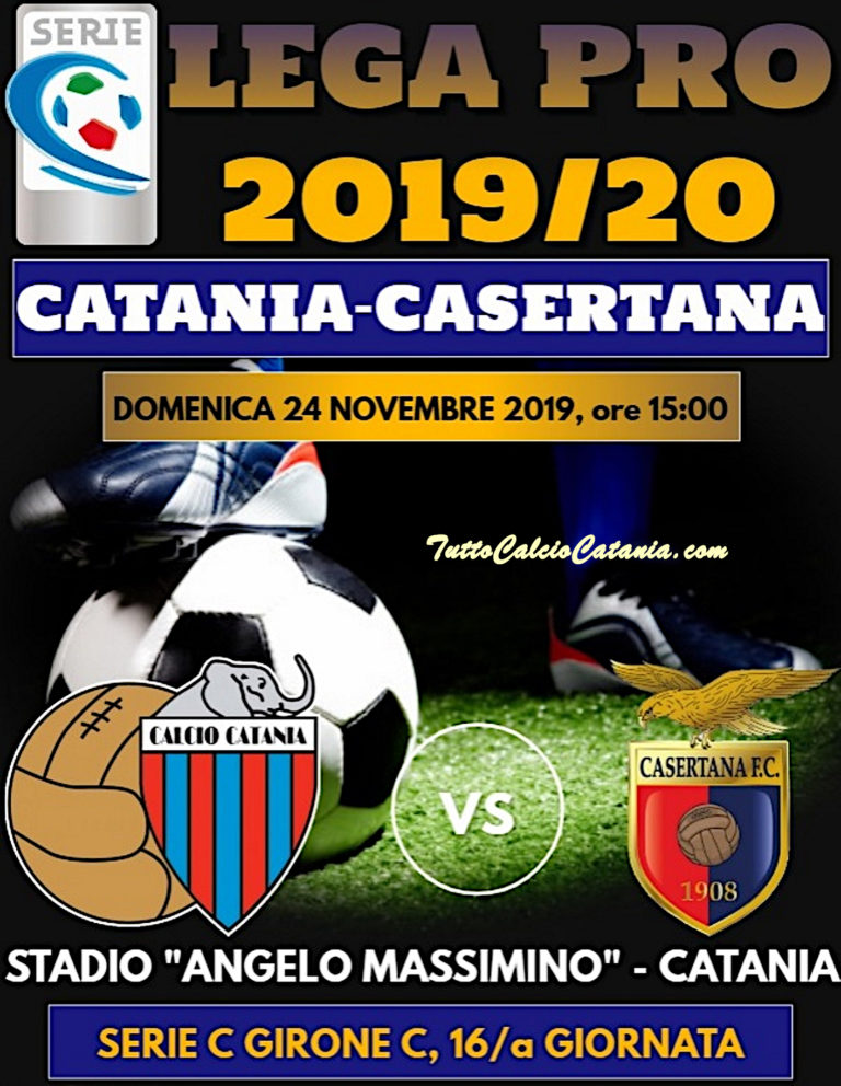 LIVE MASSIMINO (triplice fischio): Catania 1-1 Casertana, tabellino e numeri incontro in tempo reale
