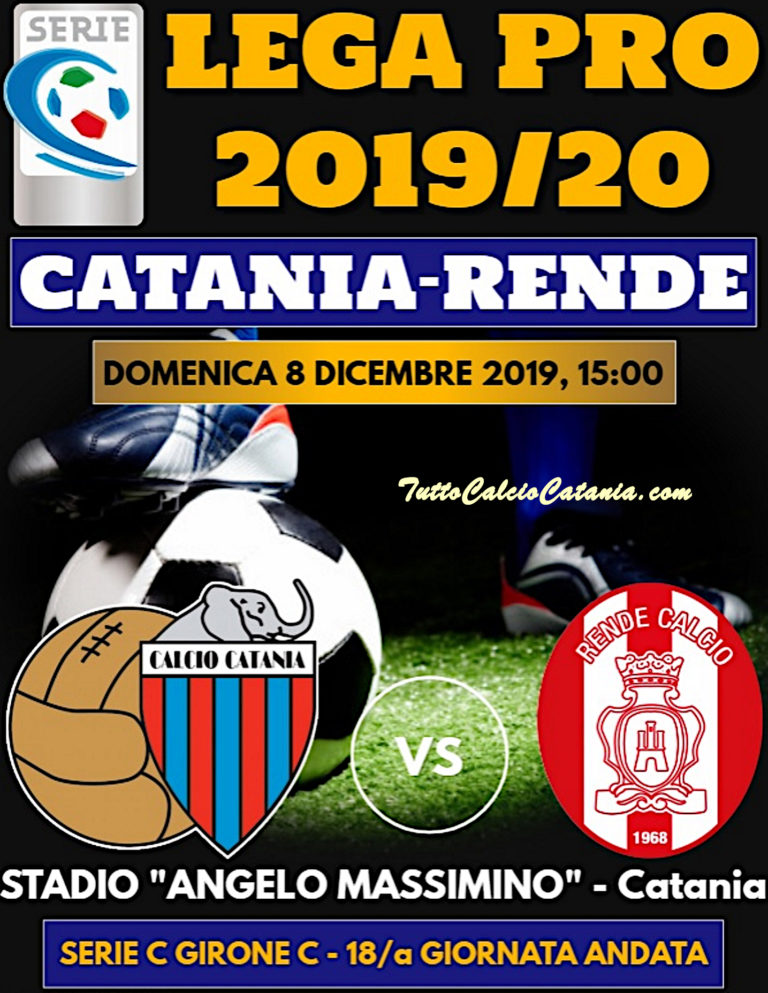 LIVE MASSIMINO (triplice fischio): Catania 1-0 Rende, tabellino e numeri incontro in tempo reale