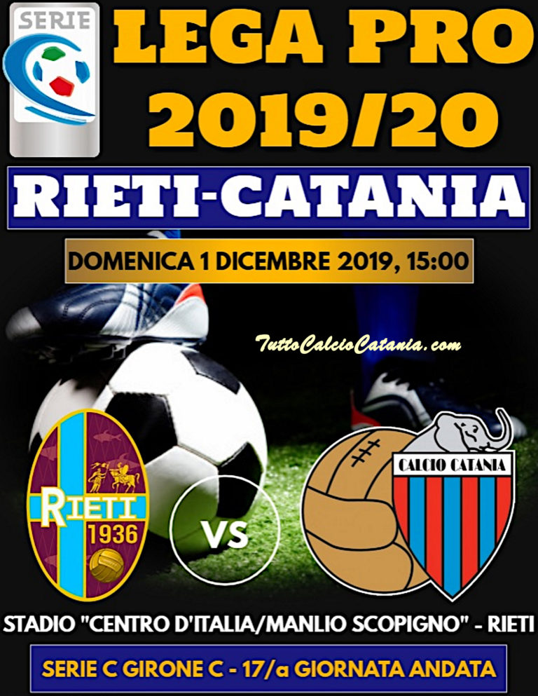 LIVE SCOPIGNO (triplice fischio): Rieti 1-4 Catania, tabellino e numeri incontro