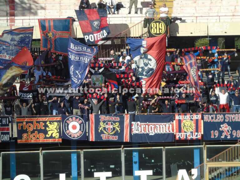 SERIE C: denunciati sei tifosi del Potenza, due anni fa aggredirono materani