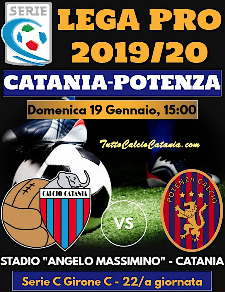 LIVE MASSIMINO (fine partita): Catania 1-1 Potenza, tabellino e numeri incontro in tempo reale