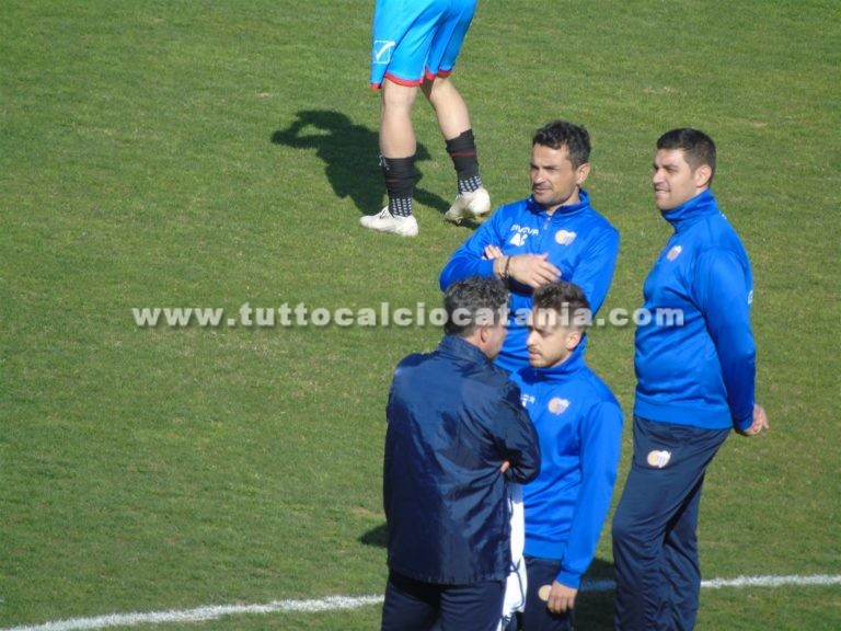 CATANIA – REGGINA (foto): riscaldamento pre-gara