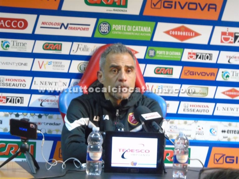 TOSCANO (all. Reggina): “Catania campo difficilissimo, non sono due punti persi”