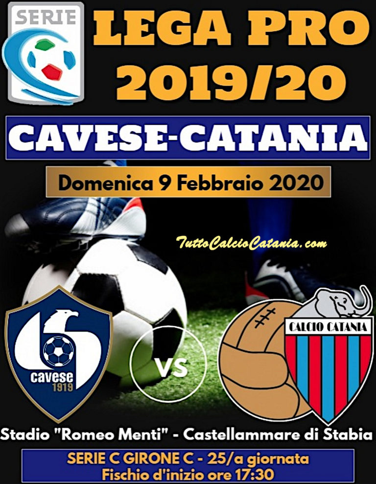 LIVE MENTI (fine partita): Cavese 0-1 Catania, tabellino e numeri incontro in tempo reale