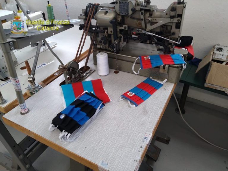 CORONAVIRUS A CATANIA: dai loghi del Calcio Catania a quelli di cartoni animati, sequestrate mascherine contraffatte