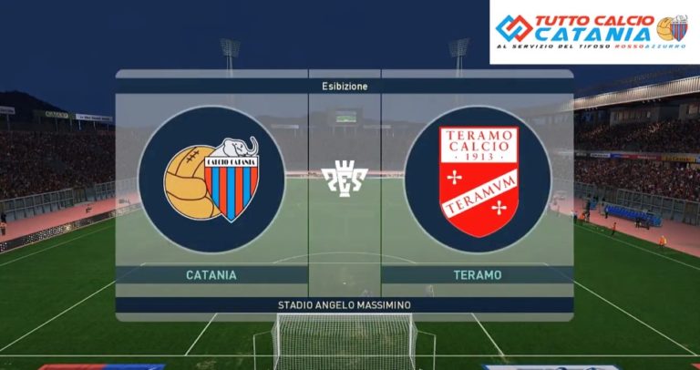 VIDEOGAME: Serie C, 38/a giornata. Catania-Teramo, simulazione partita (azioni salienti)