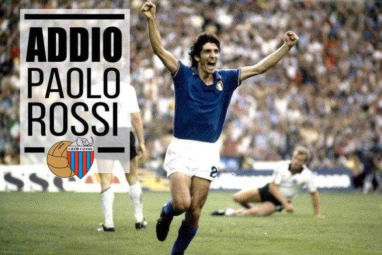 SCOMPARSA PAOLO ROSSI: il saluto del Calcio Catania