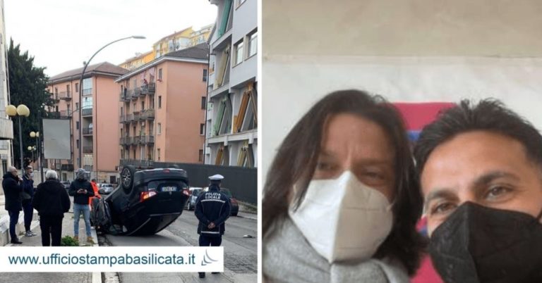 EX ROSSAZZURRI: incidente stradale per Bucolo, solo uno spavento
