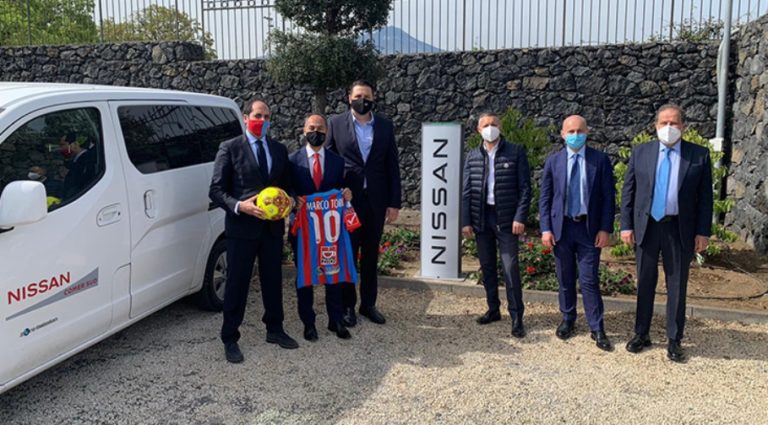 Nissan Italia, Comer Sud e Calcio Catania: sinergia vincente e svolta “green” a Torre del Grifo