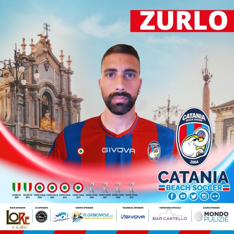 CALCIO CATANESE – Catania Beach Soccer, Emmanuele Zurlo rinnova per il settimo anno consecutivo