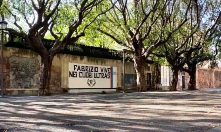 TIFOSI CATANIA: il ricordo di Fabrizio in una Piazza Dante restaurata