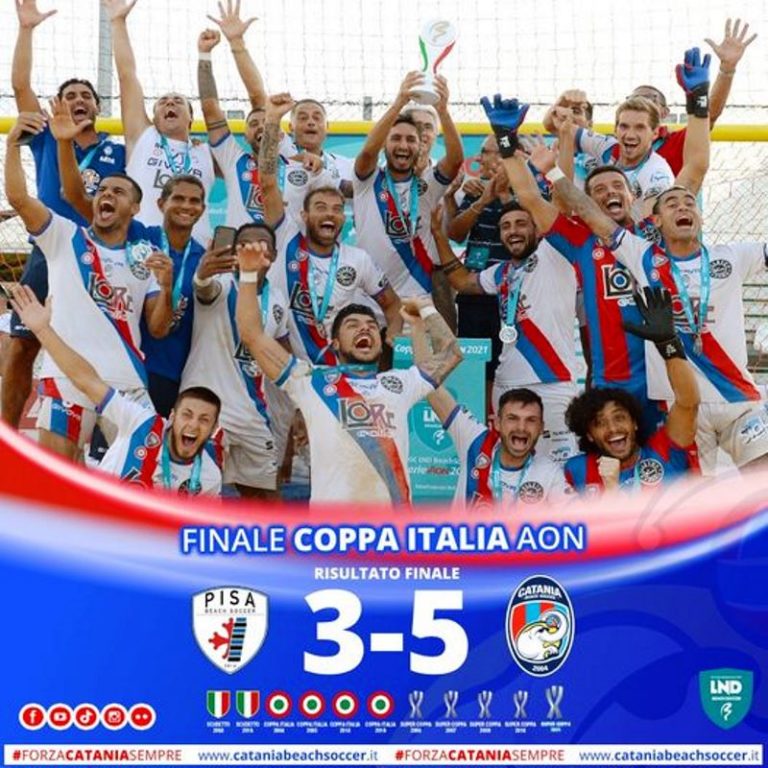 CALCIO CATANESE: il Catania Beach Soccer conquista la Coppa Italia