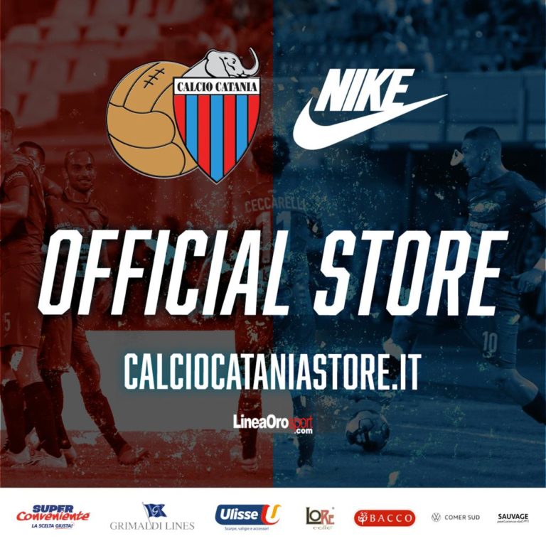 CALCIO CATANIA: aperto lo store ufficiale, disponibili kit gara e merchandising online
