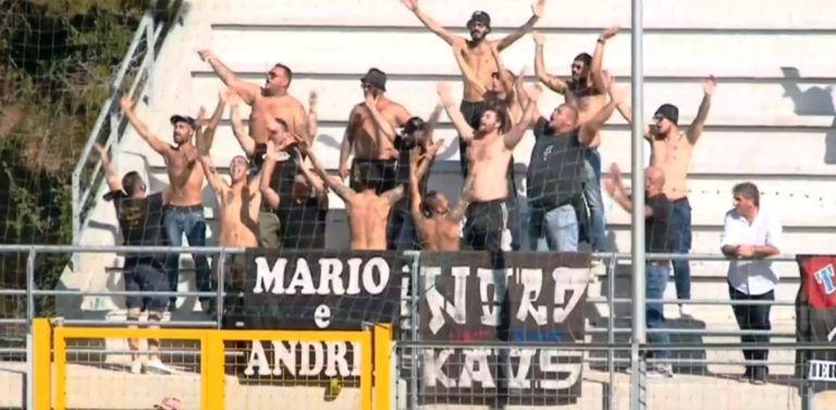 PICERNO-CATANIA: nel Settore Ospiti presenti anche alcuni ultras della Curva Nord
