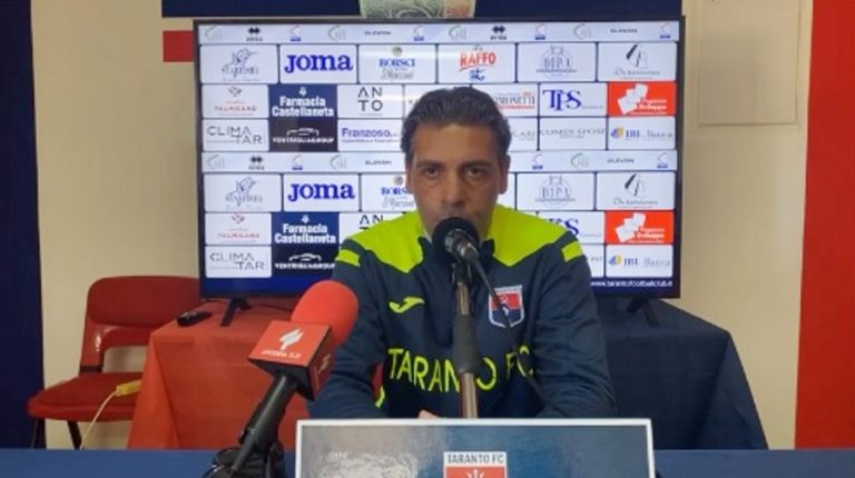 LATERZA (all. Taranto): “Avversario forte, siamo stati eccezionali. Squadra ci teneva tantissimo a battere il Catania”