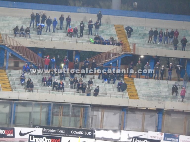 CATANIA-MONOPOLI: circa 2.500 spettatori sugli spalti