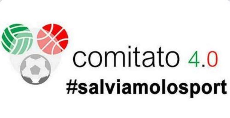 COMITATO 4.0 al Governo: “Ristori per le società sportive, subito!”