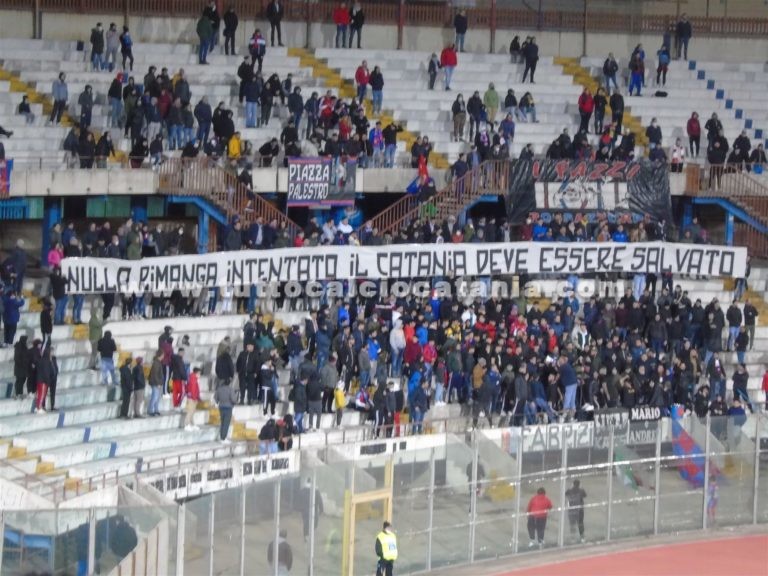 CATANIA-PICERNO: circa 3mila spettatori sugli spalti