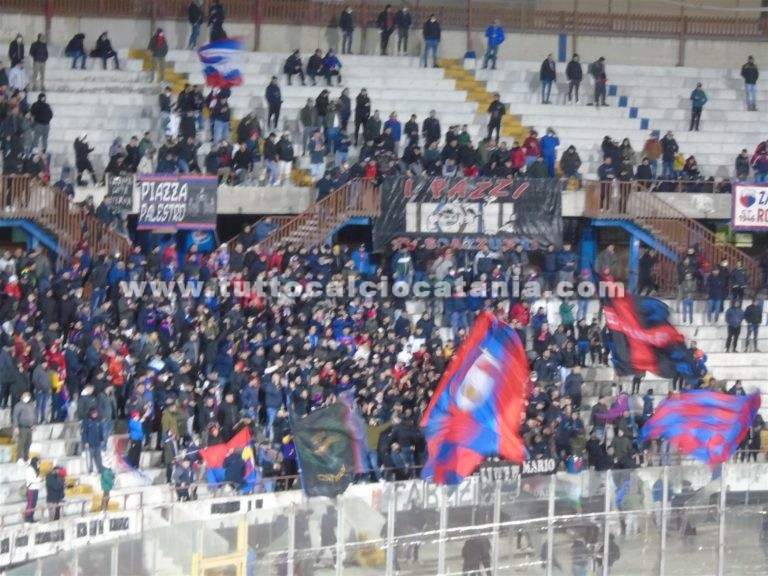 CATANIA-PAGANESE: poco meno di 4mila spettatori sugli spalti