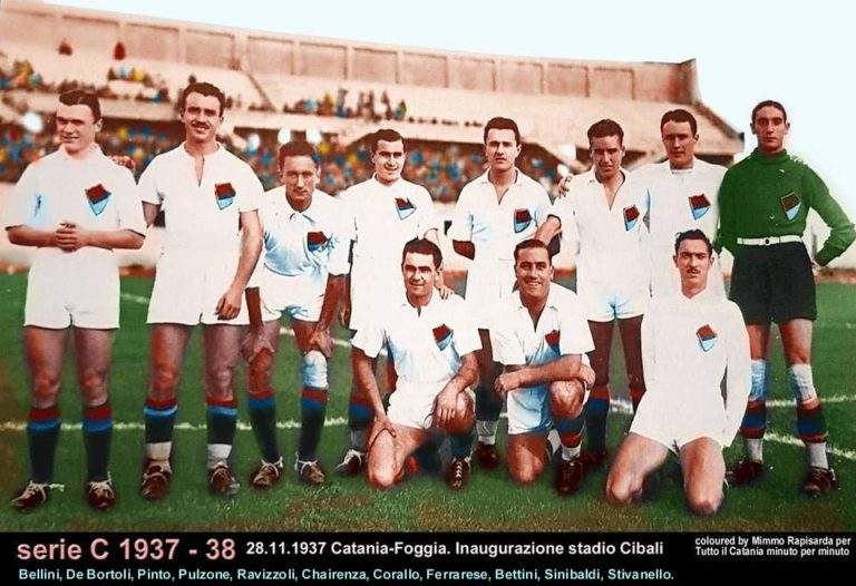 VIAGGIO NELLA STORIA DEL CATANIA: 1937-38, quarto posto in C nell’anno in cui nasce lo stadio Cibali