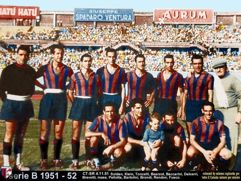 VIAGGIO NELLA STORIA DEL CATANIA: 1951/52, campionato di B rassicurante. Enzo Bearzot tra i rinforzi rossazzurri