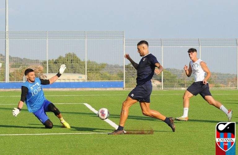 CATANIA: allenamento congiunto e partitella, cinquina al Taormina
