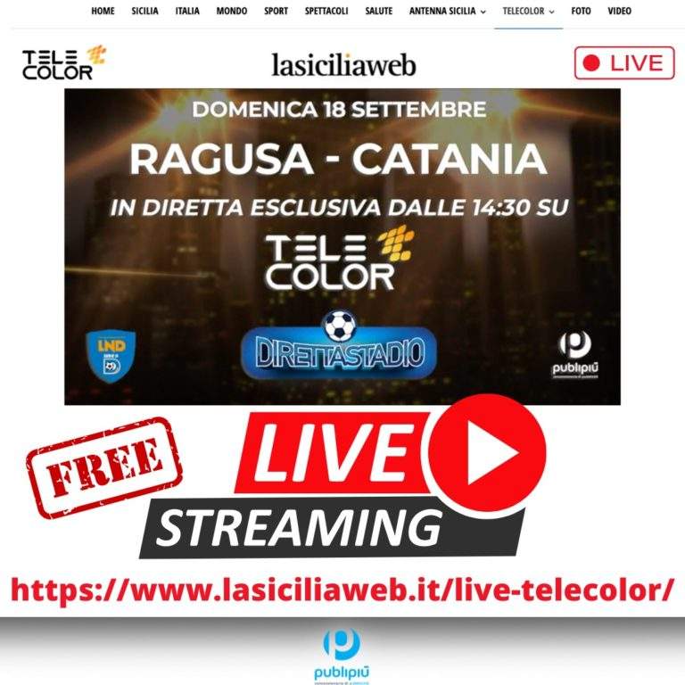 UFFICIALE: Telecolor trasmetterà Ragusa-Catania anche in streaming