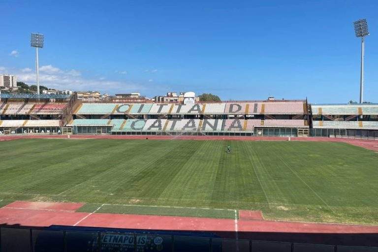 STADIO: proseguono i lavori di ripristino del manto erboso del “Massimino”