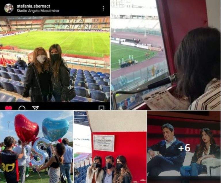STEFANIA SBERNA, la figlia Giulia: “Non sarò speaker del Catania, ma non si spegne la mia passione per i colori rossazzurri”