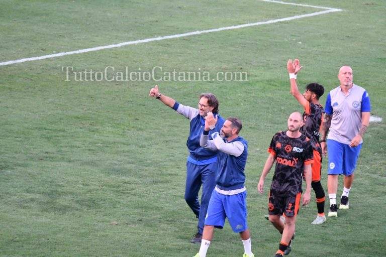 VANZETTO (all. Sant’Agata): “Complimenti fanno piacere. Tanta roba il pubblico di Catania, questa città mi ha fatto diventare uomo”