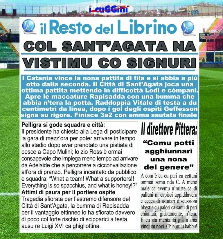 PAROLA AI TIFOSI – I cuGGini: “Il ‘Resto del Librino’ dopo Catania-Sant’Agata…”