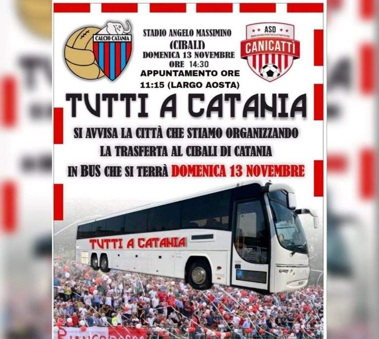 CANICATTI’, i tifosi si mobilitano: “Tutti a Catania”