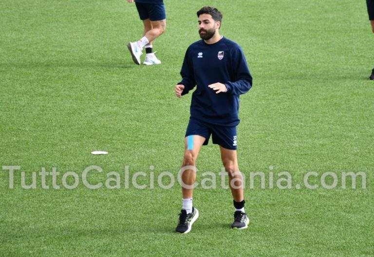 CATANIA: Pedicone guida il gruppetto di rossazzurri non ancora impiegati