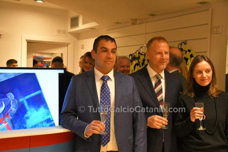 CATANIA POINT: inaugurato lo store rossazzurro, Pelligra ha anche svelato la preview del sito ufficiale