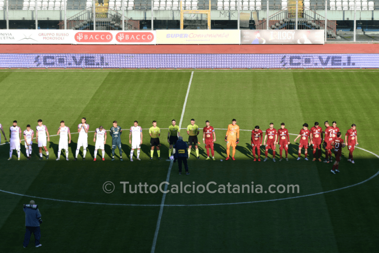 CATANIA 2-1 TRAPANI: tabellino e numeri dell’incontro