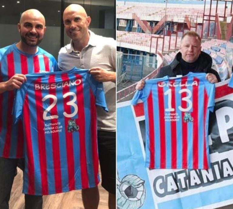TINNIRELLO (Elephants-Catania Club Melbourne): “Maglia regalata a Bresciano e Grella, orgogliosi di queste due leggende australiane”