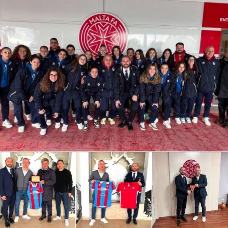 CATANIA FEMMINILE: il club rossazzurro ringrazia Malta FA per l’ospitalità e l’accoglienza