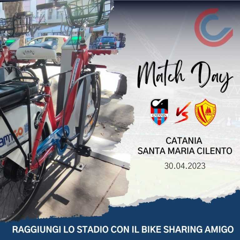 CATANIA-SANTA MARIA CILENTO: servizio di bike sharing per raggiungere lo stadio