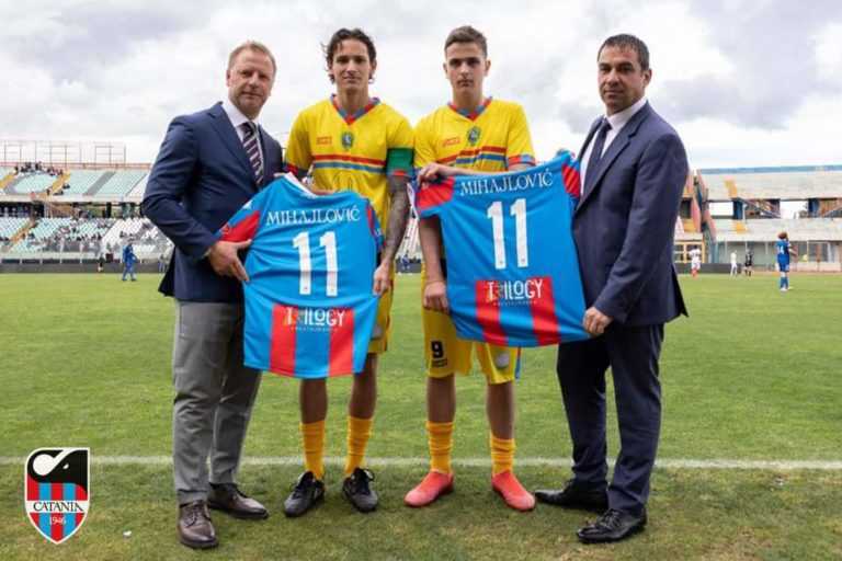 Dušan e Nicholas Mihajlovic, amici del Catania