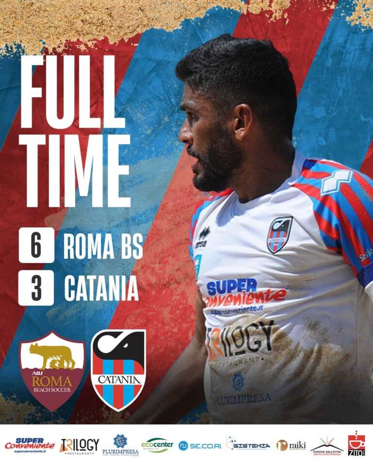 BEACH SOCCER: Catania SSD sconfitto in Coppa Italia da Roma BS