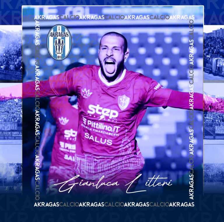 UFFICIALE – Litteri all’Akragas. Il club: “Colpo di mercato strabiliante”