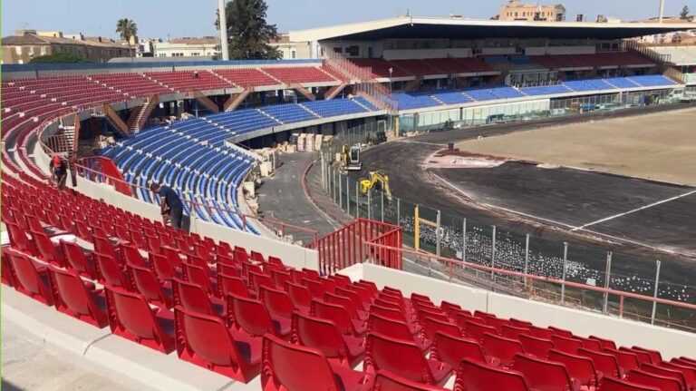 STADIO: lavori, servirà uno sprint ulteriore in vista di Catania-Crotone