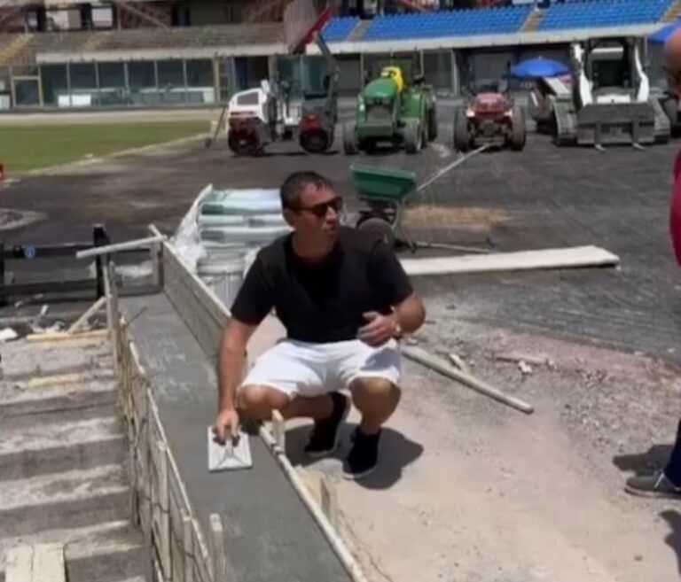 PELLIGRA: “Stadio, ringrazio gli operai che lavorano sotto il sole cocente”